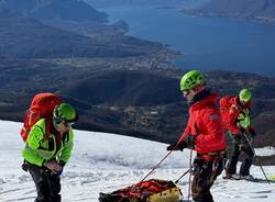 Esercitazione del soccorso alpino a Dumenza