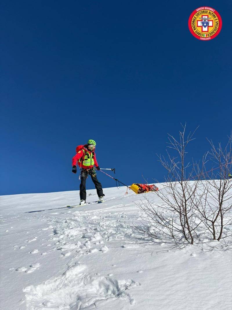 Esercitazione del soccorso alpino a Dumenza