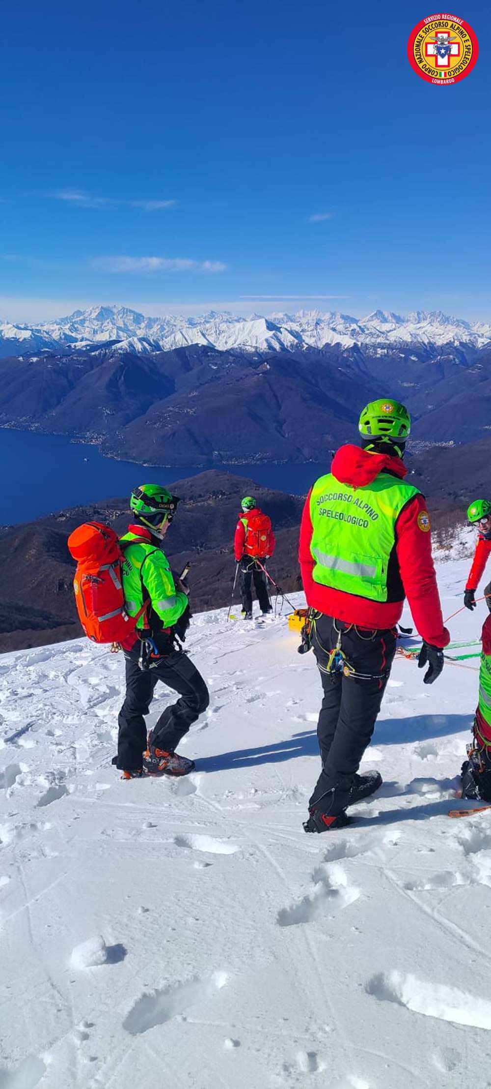 Esercitazione del soccorso alpino a Dumenza