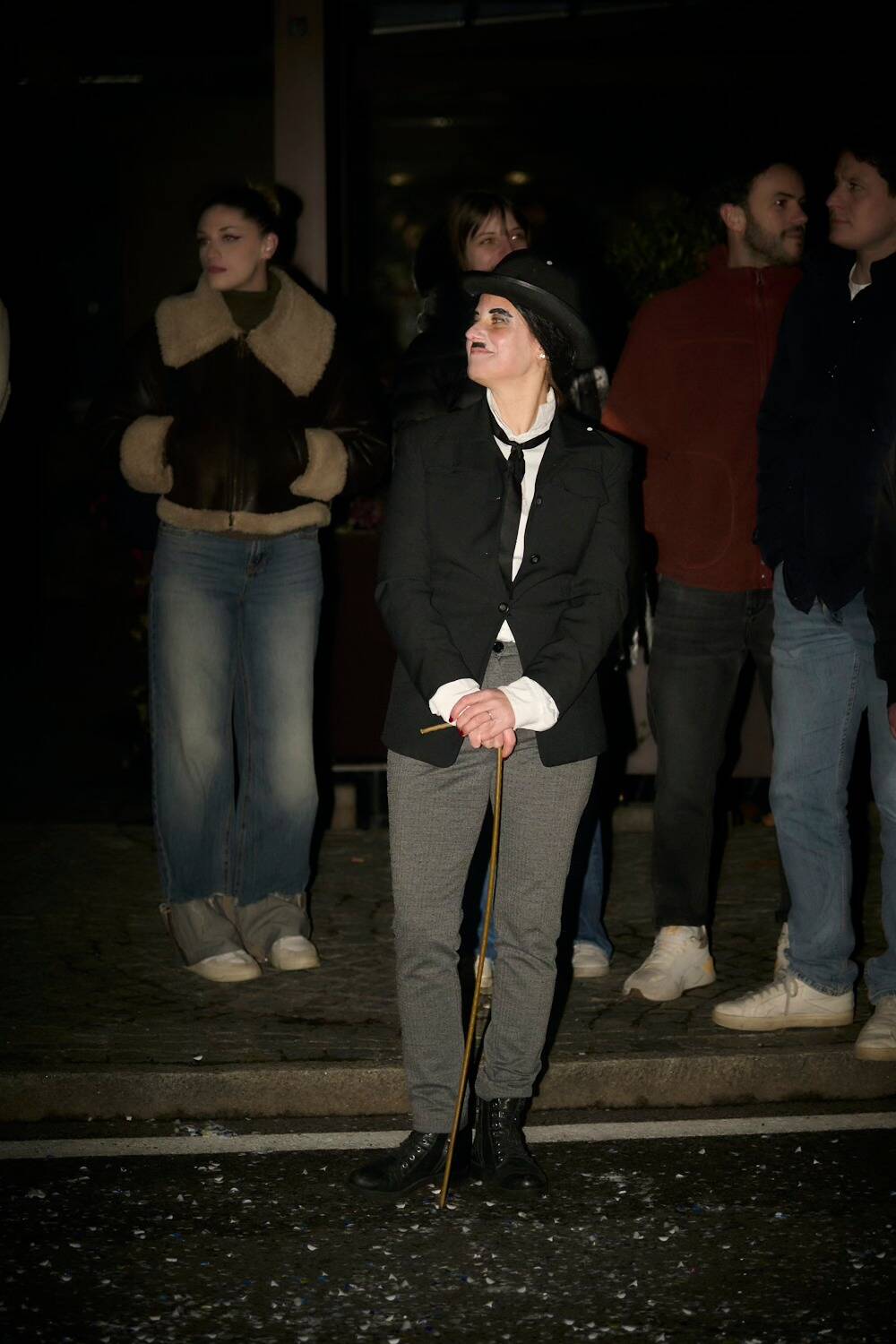 Carnevale 2026 di sera a Laveno Mombello 