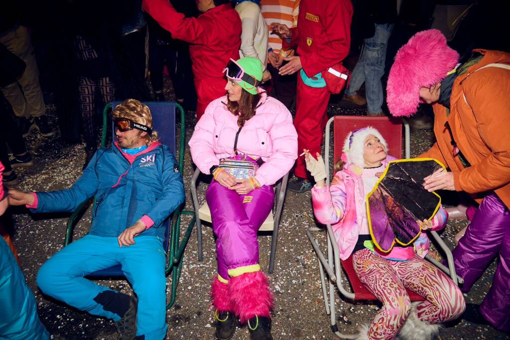 Carnevale 2026 di sera a Laveno Mombello 