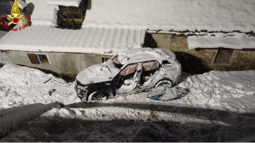Maxi nevicata nel Vco, decine di interventi nella notte tra sabato e domenica