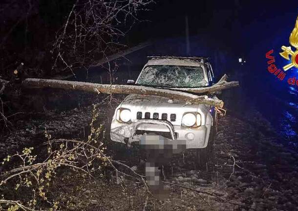 Maxi nevicata nel Vco, decine di interventi nella notte tra sabato e domenica