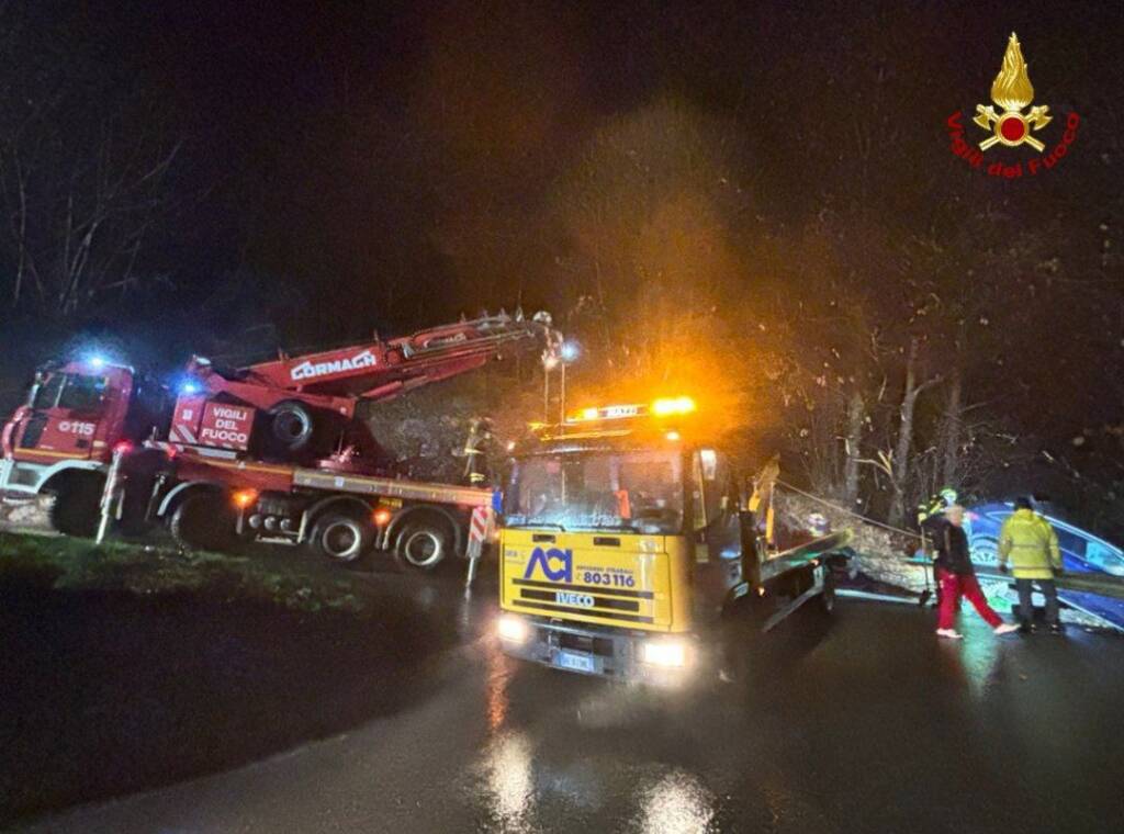 Maxi nevicata nel Vco, decine di interventi nella notte tra sabato e domenica