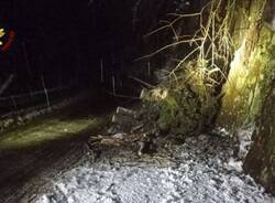 Maxi nevicata nel Vco, decine di interventi nella notte tra sabato e domenica