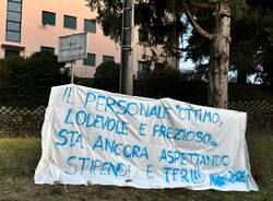 protesta dipendenti casa sacro cuore bogno marzo 2026