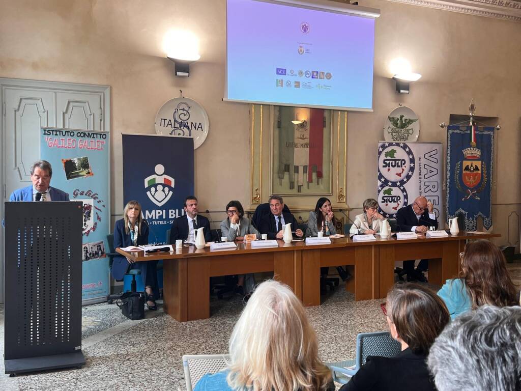 Il presidente della Regione Lombardia Attilio Fontana a Villa Frua in ricordo dei giovani agenti caduti in servizio