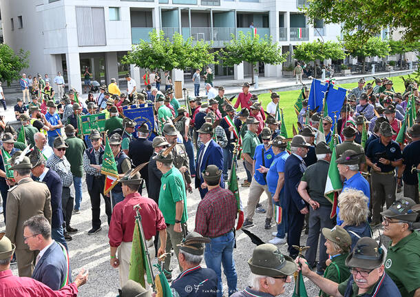 Gli Alpini sfilano a Laveno