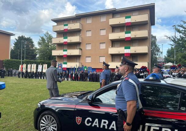 La cerimonia a Varese per i 212 anni di vita dell'Arma dei Carabinieri