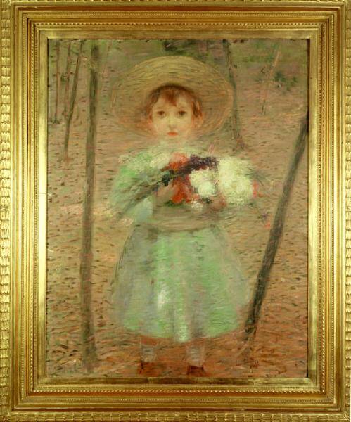 “Bambina con fiori” di Giacomo Balla