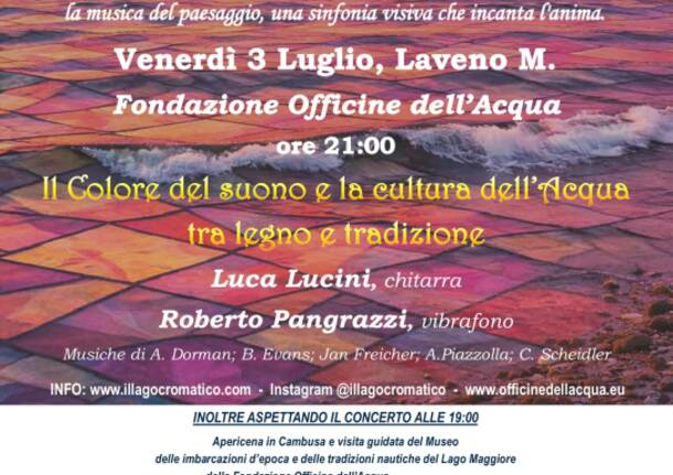 Il Colore del suono e la cultura dell’Acqua tra legno e tradizione