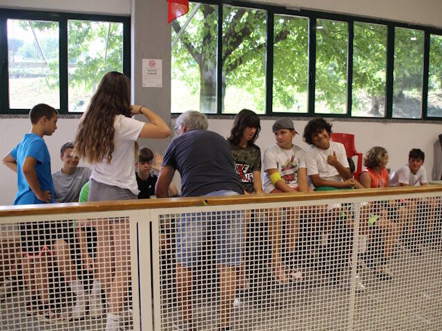 Il laboratorio di bocce a Brezzo di Bedero