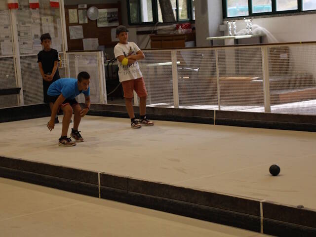Il laboratorio di bocce a Brezzo di Bedero