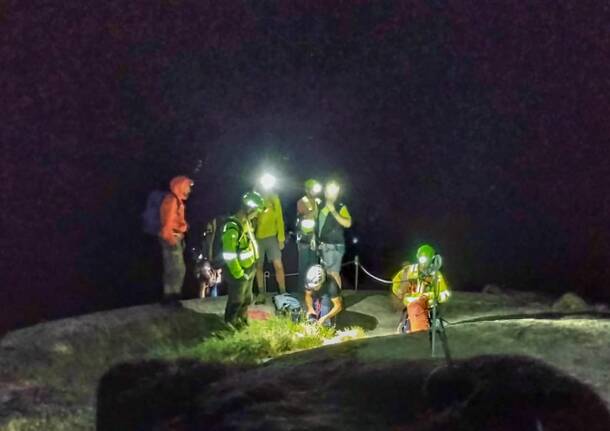 Il salvataggio degli escursionisti sulle montagne della Vco