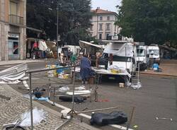 vento forte sul Lago Maggiore a Luino il 15 luglio 2026