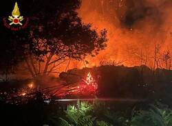 Notte di incendi nel Verbano Cusio Ossola