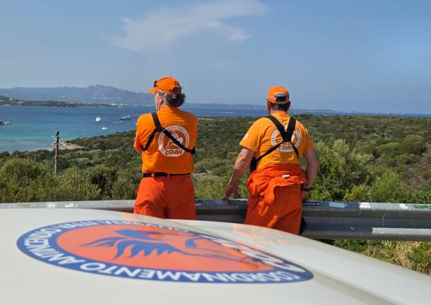 La missione antincendio dei volontari di Comunità montana valli del Verbano in Sardegna