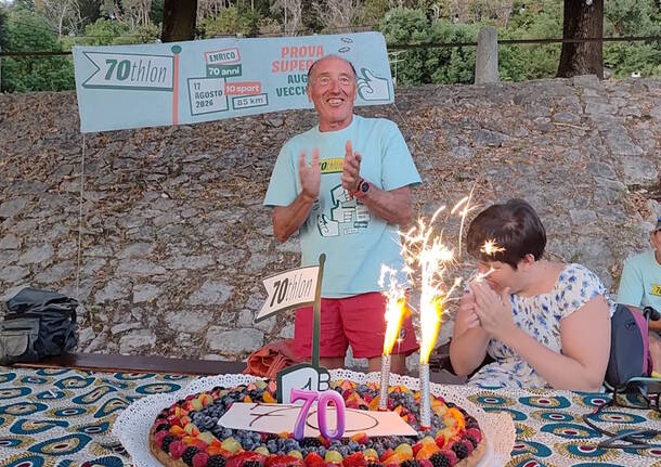 L\'impresa di Enrico Piazza per festeggiare i 70 anni