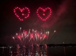 Fuochi d'artificio ad Arona e Angera