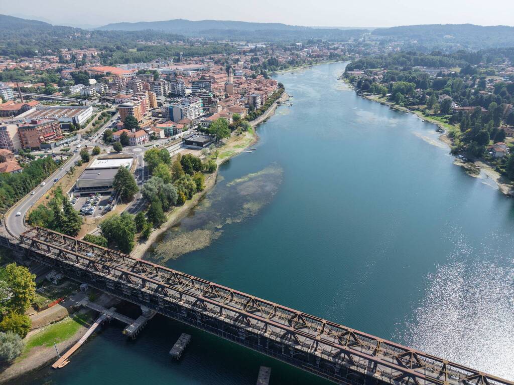 Il Ponte di Sesto Calende - siccità 2026