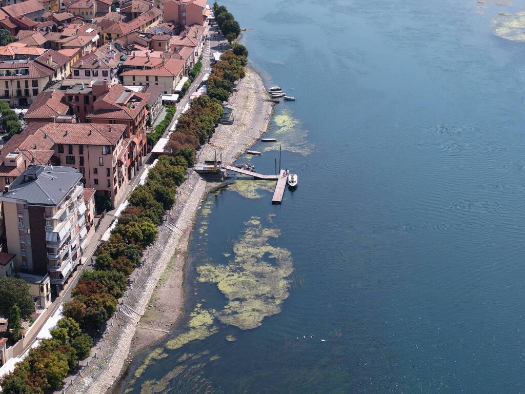 Il Ponte di Sesto Calende - siccità 2026